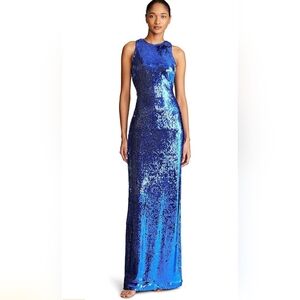 NWT Halston Hasia Sequin Gown, 14
